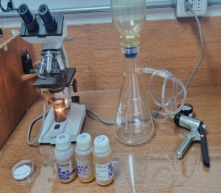 Laboratorio análisis de aceite ISO 4406