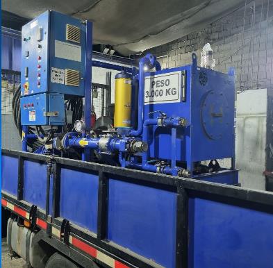 Lubricantera 3.000 kg — despacho en camión flatbed