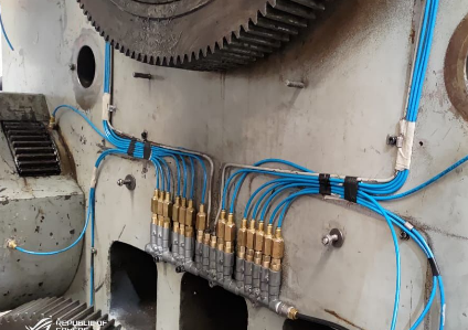 Sistema de lubricación centralizada en molino industrial